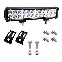 Автофара балка 24 LED світлодіоди LightX 5D-72W автомобільна фара Чорна