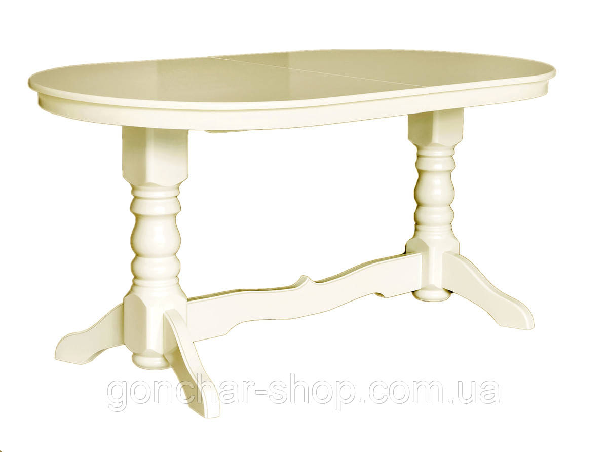 Стіл Говерла-2 розкл (120+40)/80,слон кістка, фото 1
