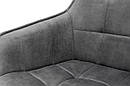 Крісло Тандем, чорний/ велюр темно-сірий, фото 7