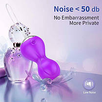 Вагінальні кульки Кегеля з вібрацією 12 режимів Рожевий, фото 4