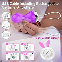 Вагінальні кульки Кегеля з вібрацією 12 режимів Рожевий, фото 5