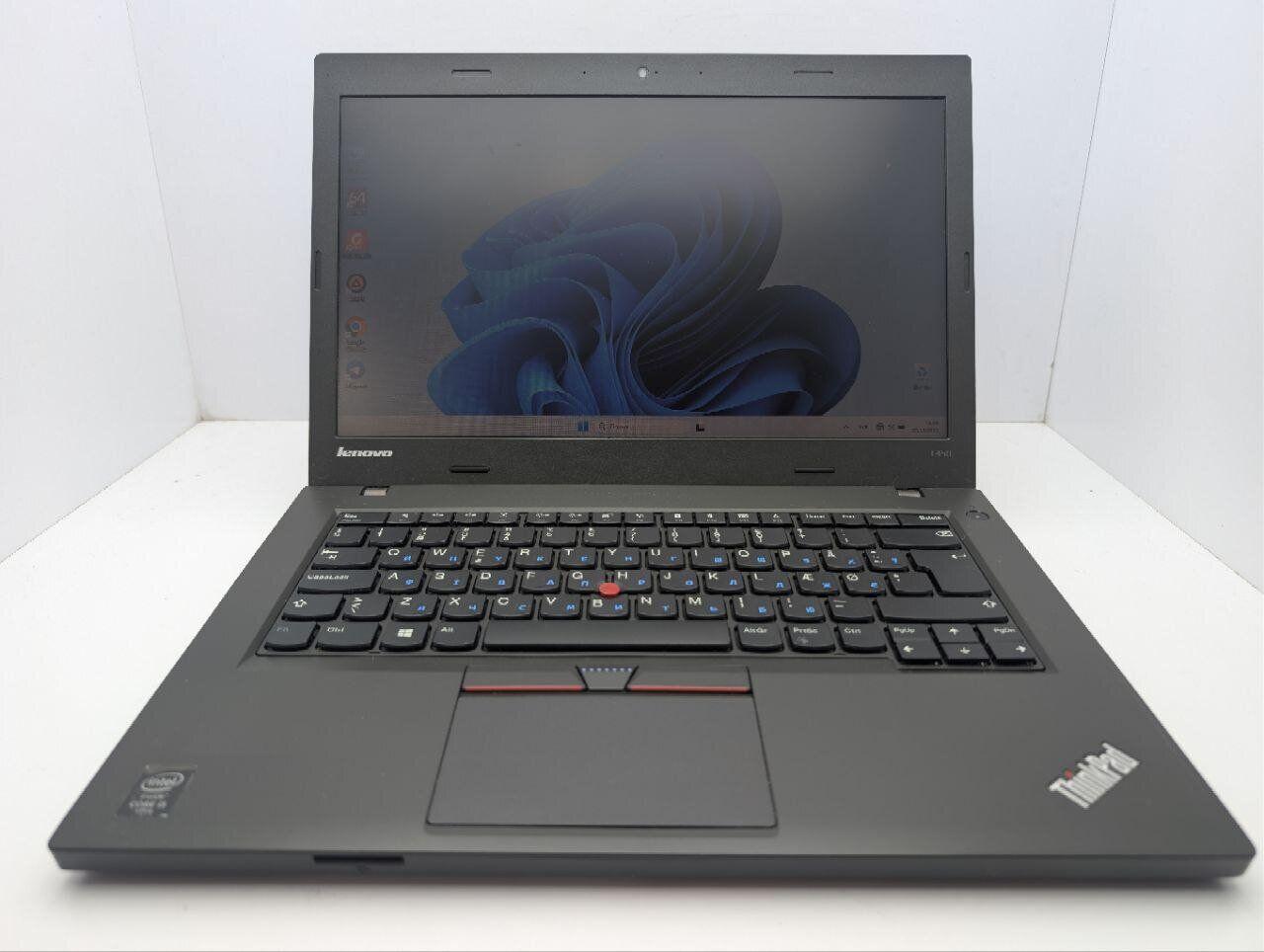 Б/в Ноутбук Lenovo ThinkPad L450 14" 1600x900| Core i5-4300U| 8 GB RAM| 128 GB SSD| HD 4400