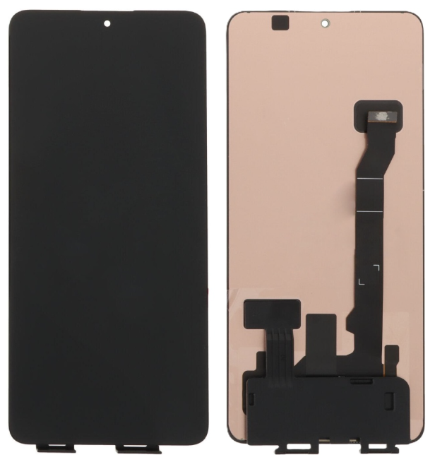 Дисплей (екран) для Xiaomi Poco X7 Pro чорний, Amoled, оригінал PRC