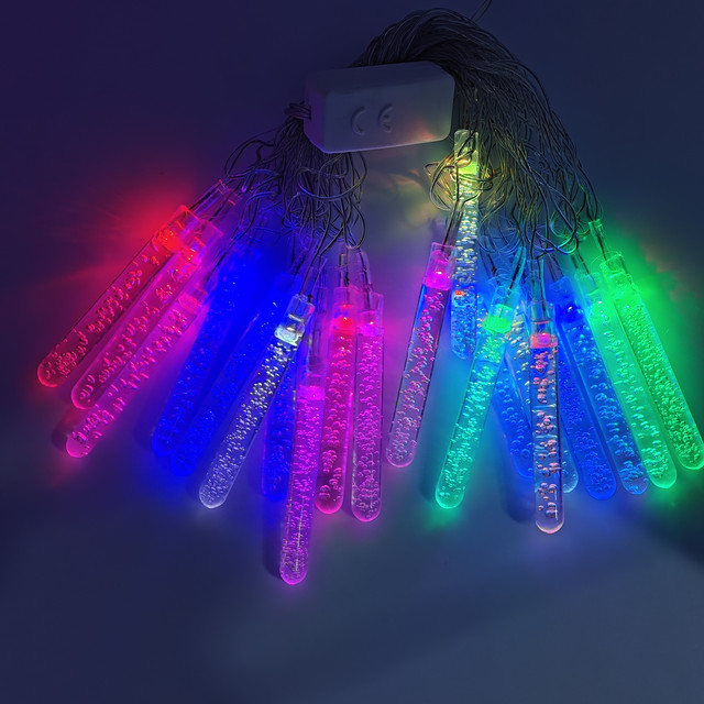 Світлодіодна гірлянда Бурульки — 20 діодів, RGB мультиколір