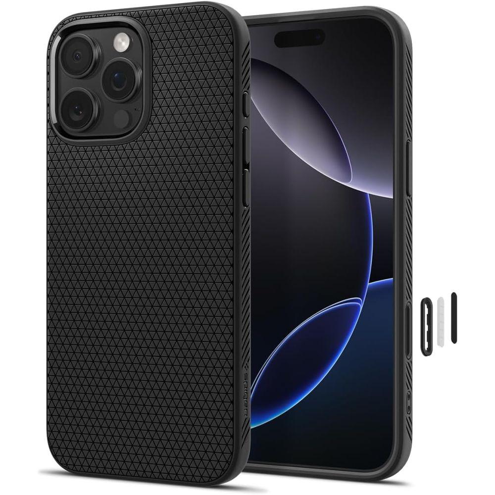 Чохол Spigen для iPhone 16 Pro Max, Liquid Air "T" MAG, Black (ACS09114), фото 1