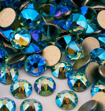 Стрази Xirius Crystals, колір Aquamarine AB, ss20 (4,6-4,8 мм), ОПТ~ 1440 шт.