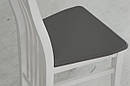Стілець Моніка ТВЕРДИЙ, білий/сірий---, фото 4
