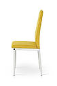 Стілець Річь, білий/велюр жовтий, фото 2