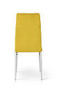 Стілець Річь, білий/велюр жовтий, фото 3