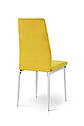 Стілець Річь, білий/велюр жовтий, фото 5