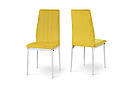 Стілець Річь, білий/велюр жовтий, фото 6