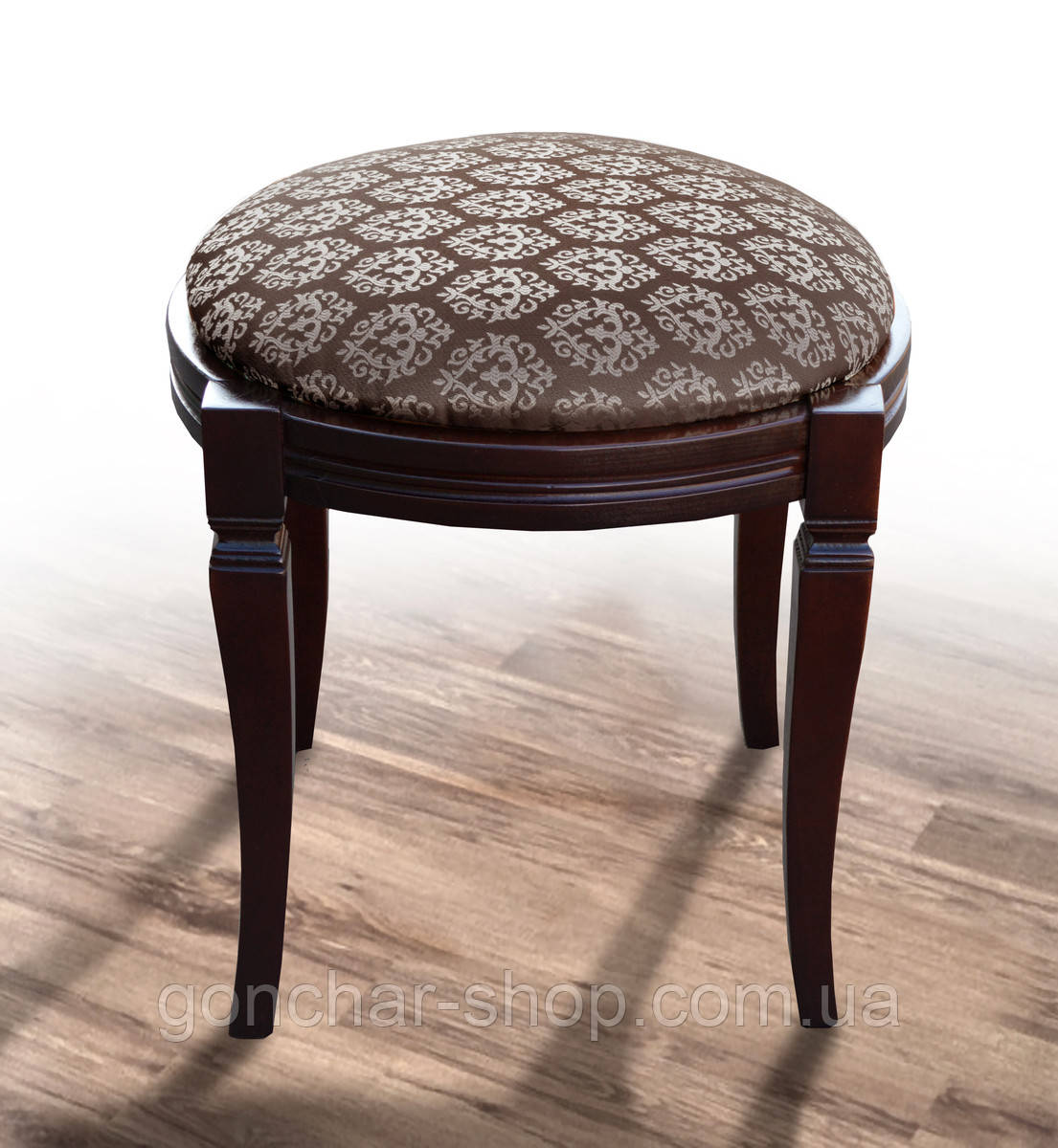 Банкетка кругла Ф 460 (т.горіх/авилла2/7), фото 1