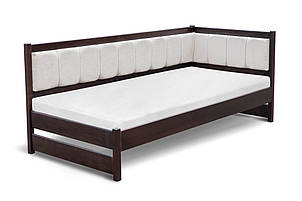 Ліжко Лілі  900*2000, горіх темний (ліве "Г")