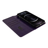 Чохол-книжка Chess Skin для iPhone 12 Pro Max Колір Dark Purple, фото 6