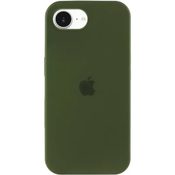 Чохол-накладка EpiK Silicone Case Full Protective (AA) для Apple iPhone 16e (6.1) Dark Olive, фото 1