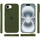 Чохол-накладка EpiK Silicone Case Full Protective (AA) для Apple iPhone 16e (6.1) Dark Olive, фото 3