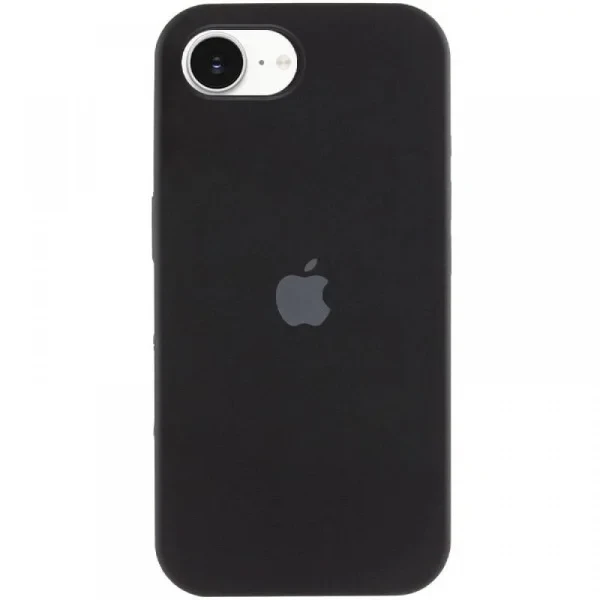 Чохол-накладка EpiK Silicone Case Full Protective (AA) для Apple iPhone 16e (6.1) Black, фото 1
