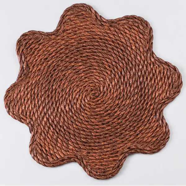 Серветка сервірувальна на стіл Ø38 (см) під тарілки і столові прибори Коричневий HP-35-1BR, фото 1