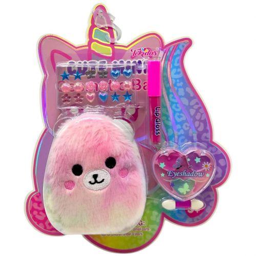 Косметика (блиск для губ, стильна іграшка-брелок-гаманець, тіні слюда), фото 1