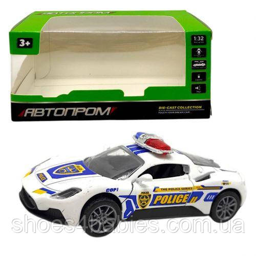 Машинка металева 1:32, ПОЛІЦЕЙСЬКА (БІЛА)