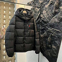 Куртка пуховик матова стильна чоловіча зимова куртка