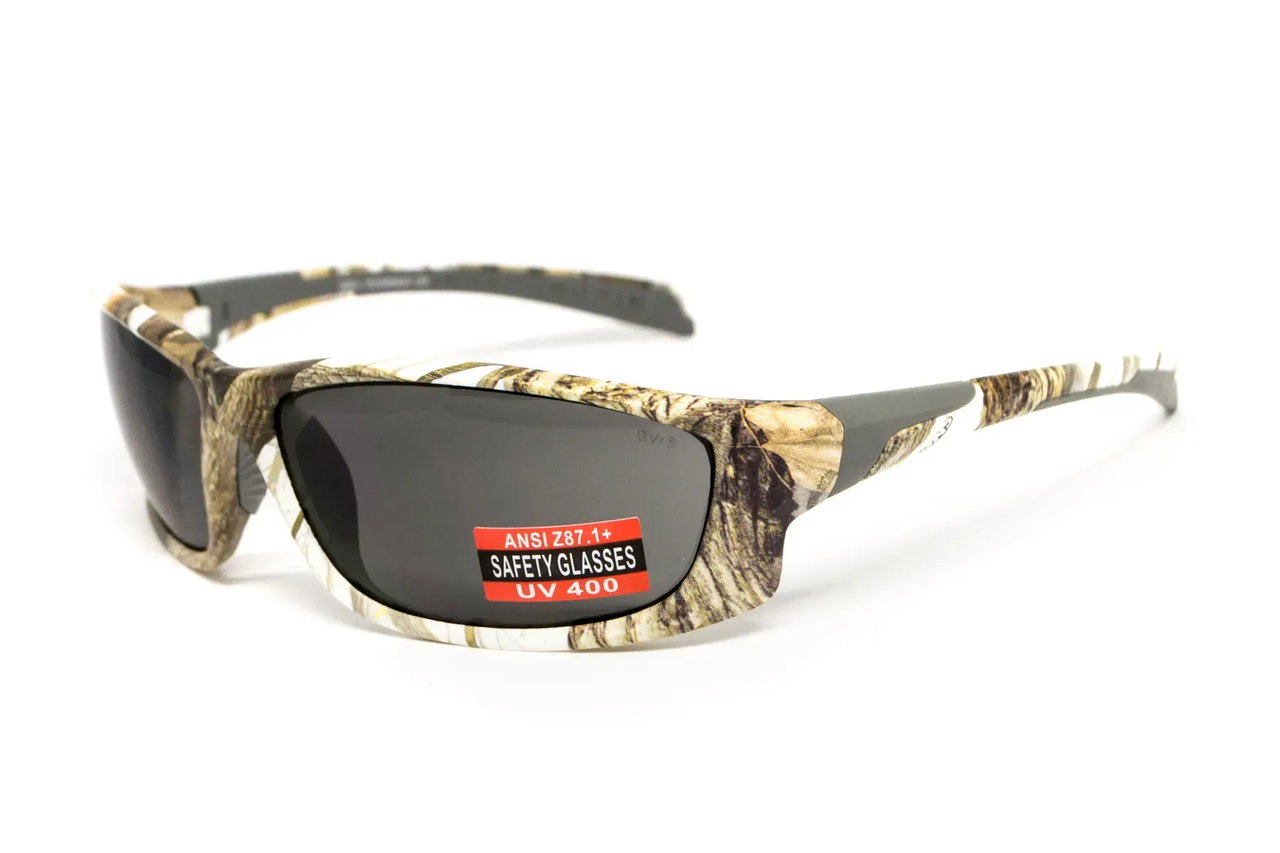 Окуляри захисні Global Vision Hercules-5 White Camo, сірі, фото 1