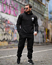 Зимній мілітарі костюм на флісі Girl black ВТ6886, фото 3