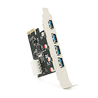 Контроллер PCI-Е=>USB 3.0, 4 порта, 5Gbps, BOX