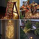 USB Гірлянда "Кінський хвіст" 2 метри 20 ниток 400 LED 8 режимів пульт ДК Тепле біле світло, фото 6