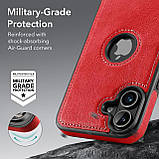 Чохол Slim Leather Case для Apple iPhone 16 Red, фото 4