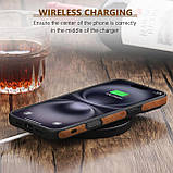 Чохол Slim Leather Case для Apple iPhone 16 Brown, фото 3