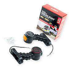 Ліхтар габаритний (ріг кривий) малий LED VOLVO Megalight