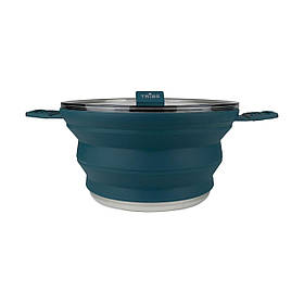 Каструля Tribe Collapsible Pot 2,5 л силіконова T-FF-0025, ocean