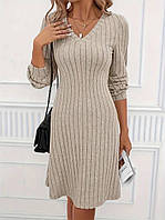 Женское красивое платье в широкий рубчик 42-46, 48-52