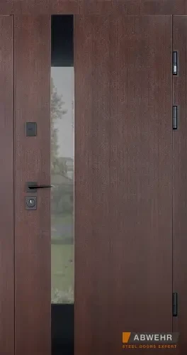 Вхідні двері з терморозривом Abwehr Termix Tower 527 Метал Lampre Венге+Vinorit Сосна Прованс 960*2050 мм
