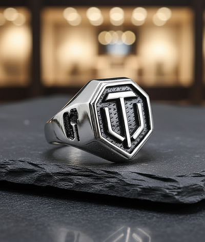 Срібний перстень Світ танків (World of Tanks). DARIY 036п, фото 1