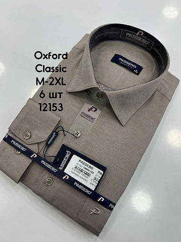Сорочка Passero classik оксфорд довгий рукав-19500 color 102, фото 1