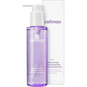 Очищаюча гідрофільна олія з маслом жожоба, 150мл,CELIMAX Derma Nature Fresh Blackhead Jojoba Cleansing Oil/Олія від чорних цяток