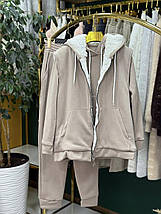 Теплий жіночий костюм-трійка на флісі, тканина "Трикотаж" 44, 46, 48, 50, 52 розмір 44, фото 3