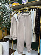 Теплий жіночий костюм-трійка на флісі, тканина "Трикотаж" 44, 46, 48, 50, 52 розмір 44, фото 5