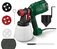 Пістолет-краскопульт Parkside 450 Вт електричний для фарбування стін, меблів, авто | 1200 мл, 950 мл/хв(PFS 450 B1)