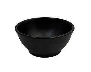 Салатник з меламіну 280 мл чорний матовий