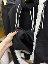 Теплий жіночий костюм-трійка на флісі, тканина "Трикотаж" 44, 46, 48, 50, 52 розмір 44, фото 2