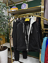 Теплий жіночий костюм-трійка на флісі, тканина "Трикотаж" 44, 46, 48, 50, 52 розмір 44, фото 4