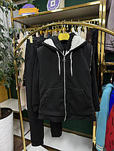 Теплий жіночий костюм-трійка на флісі, тканина "Трикотаж" 44, 46, 48, 50, 52 розмір 44, фото 3