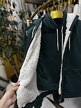 Теплий жіночий костюм-трійка на флісі, тканина "Трикотаж" 44, 46, 48, 50, 52 розмір 44, фото 2