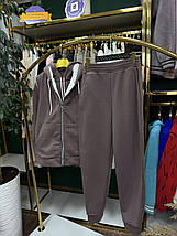 Теплий жіночий костюм-трійка на флісі, тканина "Трикотаж" 44, 46, 48, 50, 52 розмір 44, фото 3