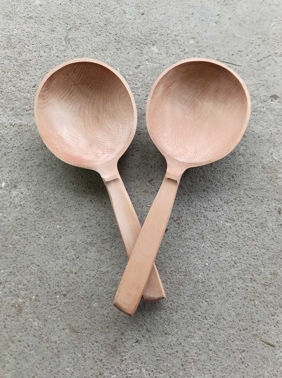 Черпак круглий для лазні та сауни з бука 500 мл., фото 1