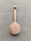 Черпак круглий для лазні та сауни з бука 500 мл., фото 6