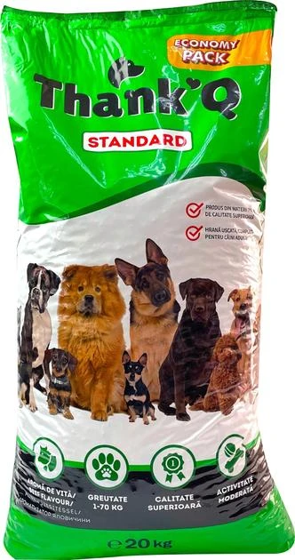 Сухий корм для дорослих собак Thank’Q Standart з яловичиною, 20 кг, фото 1